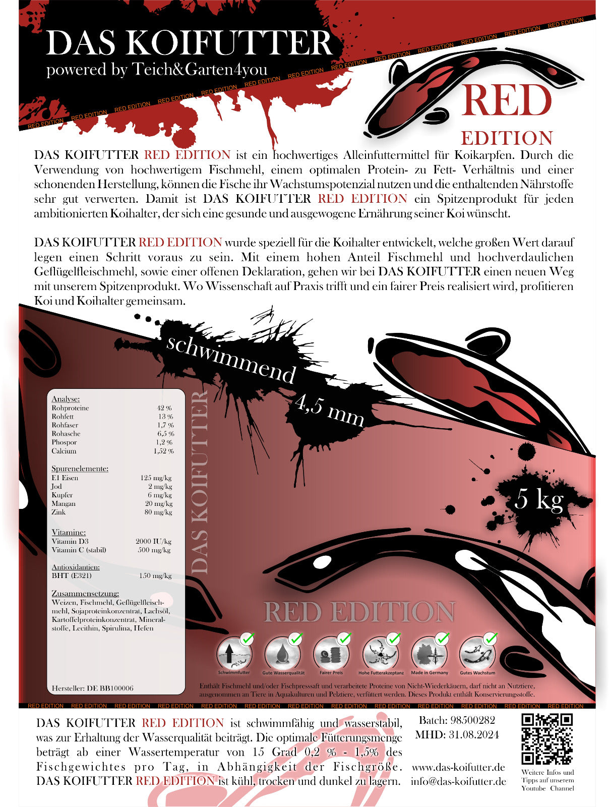DAS KOIFUTTER RED EDITION