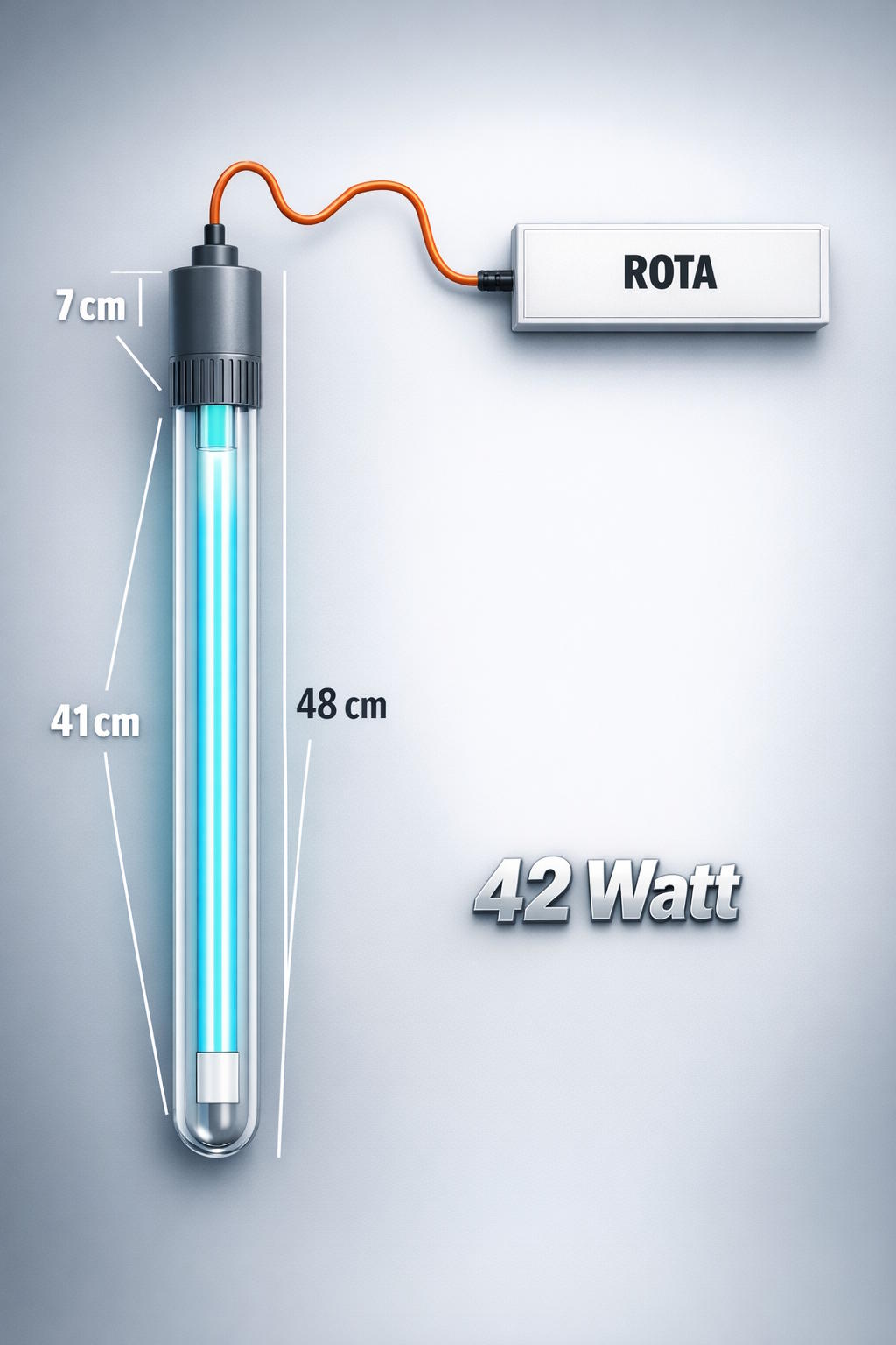 ROTA Vorschaltgerät für Tauch-UVC-Lampen (42–105 Watt)