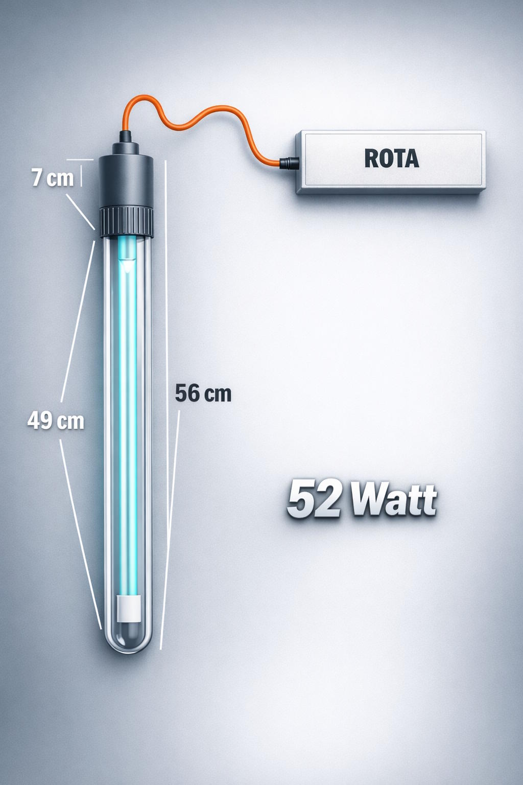 ROTA Vorschaltgerät für Tauch-UVC-Lampen (42–105 Watt)
