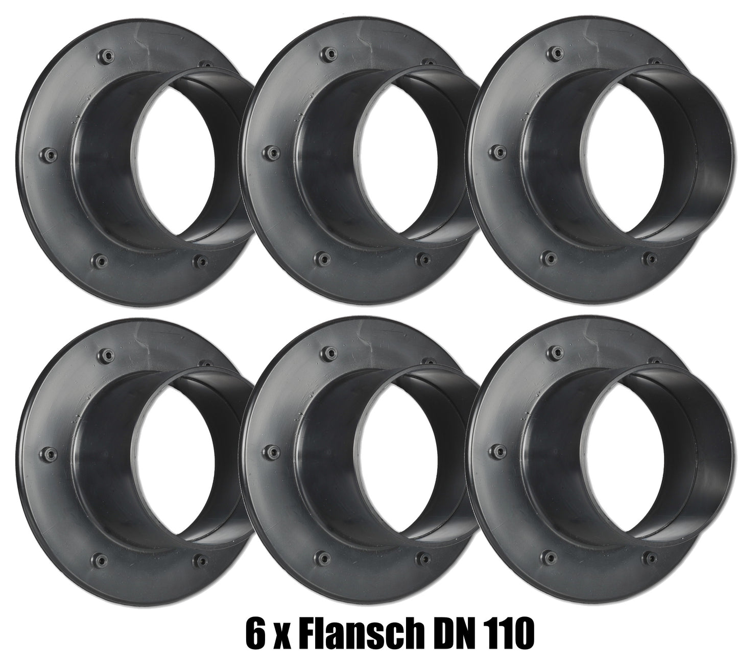 DN 110 PVC Flansch Set 3-6-10