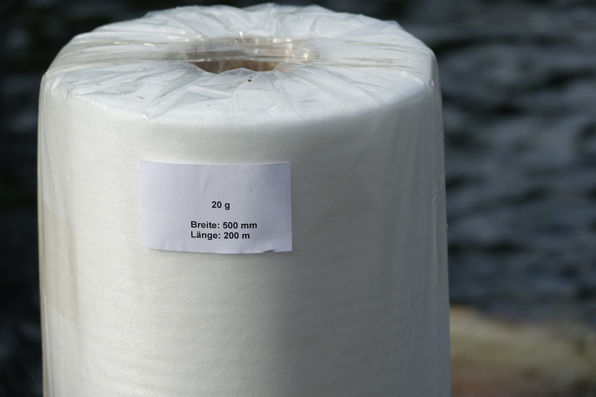 6 x Filtervlies Rollen für Vliesfilter 50 cm x 200 m - 20 g/m² (Vorbes ...